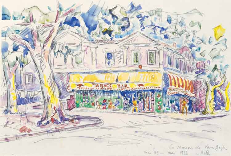 The House of Van Gogh (Arles, place Lamartine) (1933) Paul Signac tablo - Dekolata