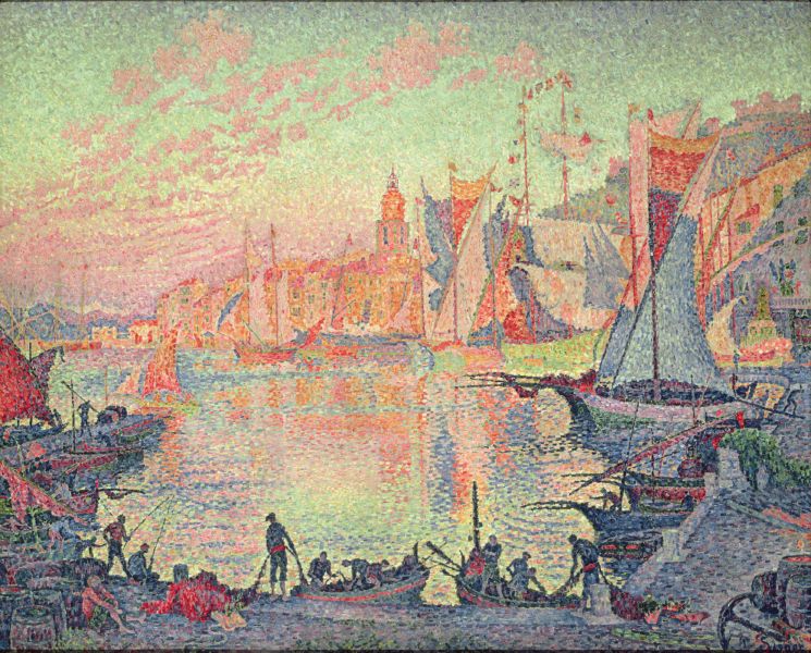 The Port of Saint Tropez Paul Signac tablo - Dekolata