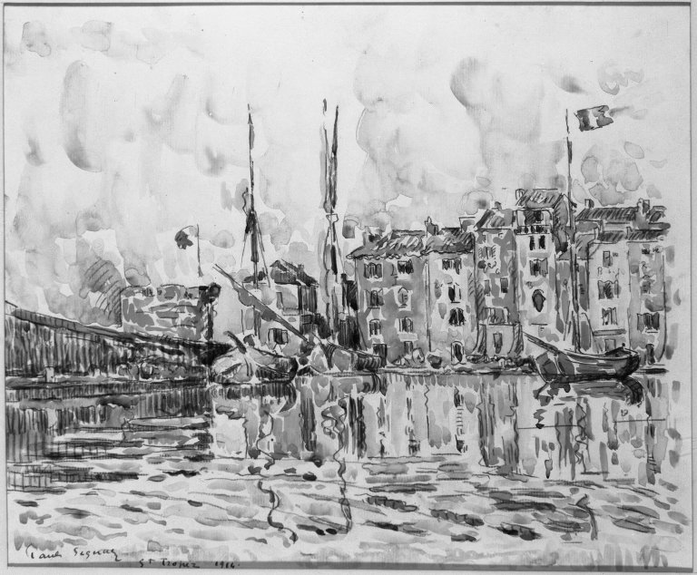 The Port of St. Tropez (1914) Paul Signac tablo - Dekolata