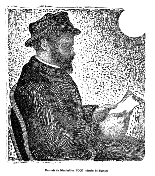 The Portrait of Maximilien Luce (1891) Paul Signac tablo - Dekolata
