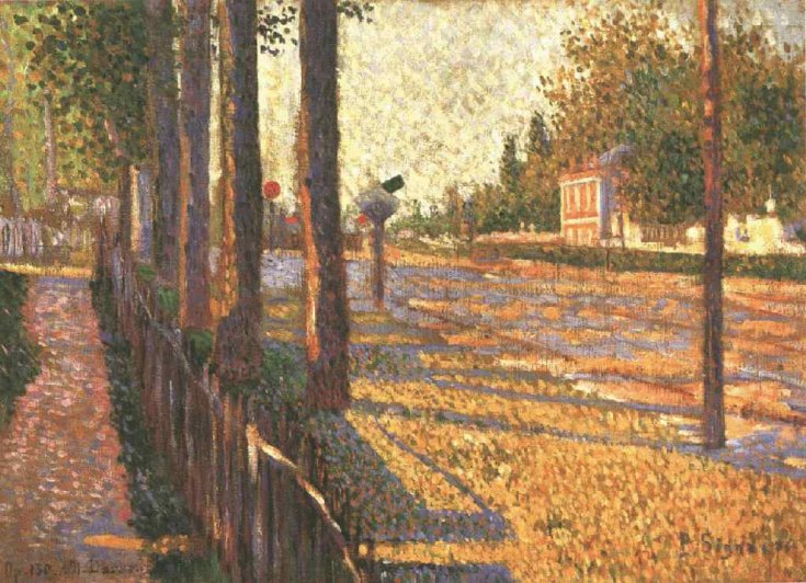 The Railway at Bois Colombes (1886) – Paul Signac Tablo