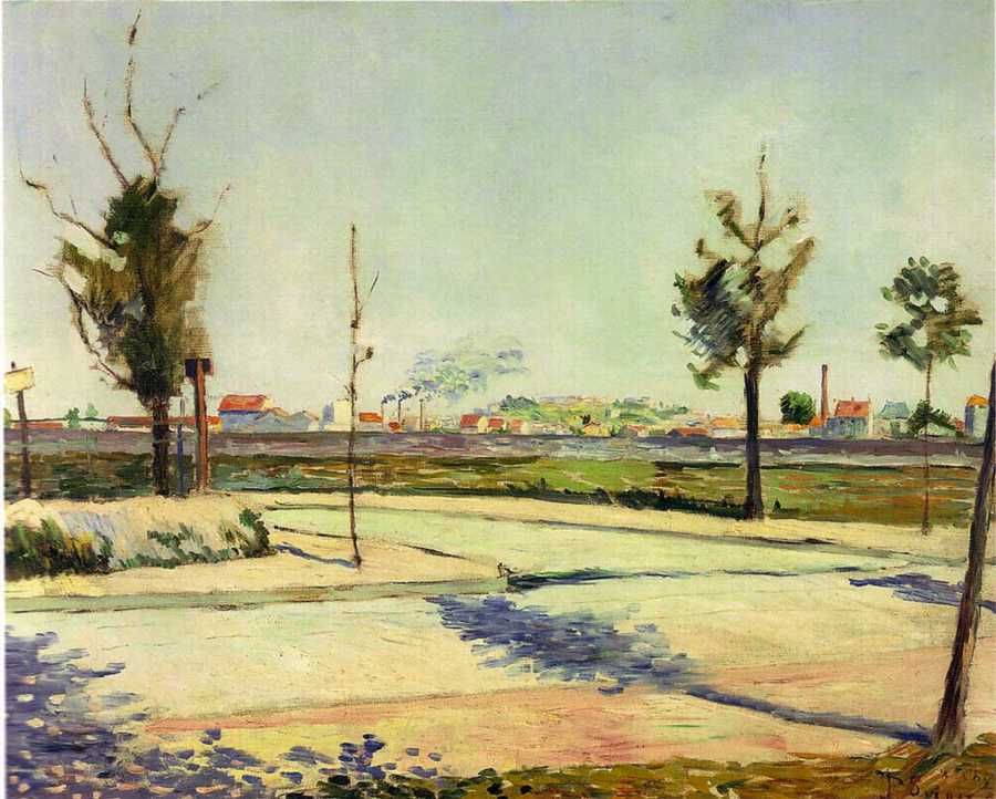 The Road to Gennevilliers (1883) Paul Signac tablo - Dekolata