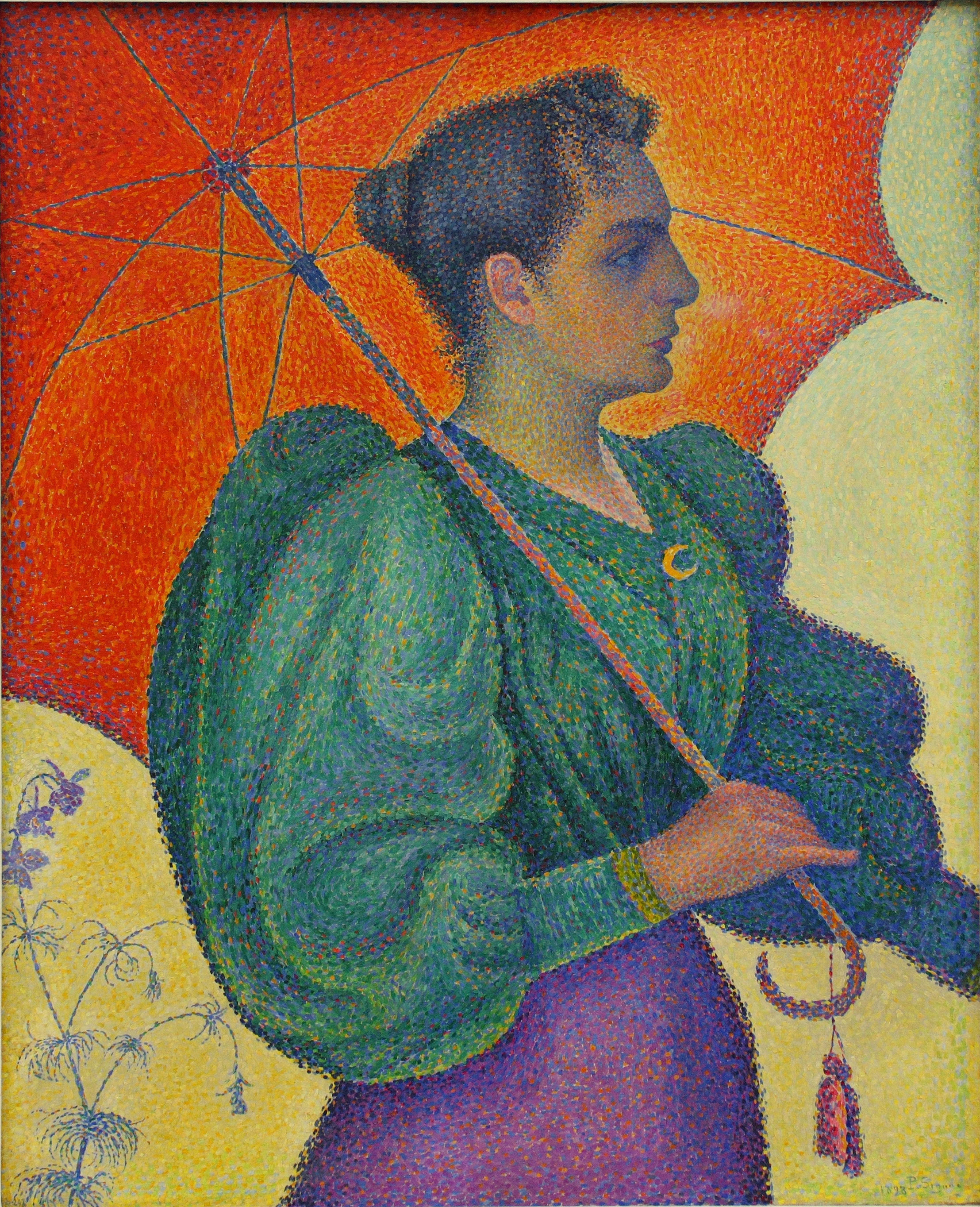 Woman with a Parasol (1893) Paul Signac tablo - Dekolata