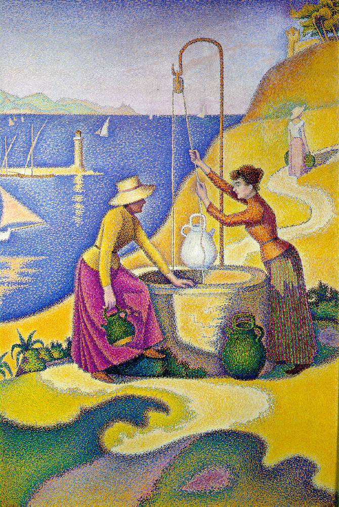 Women at the Well (1892) Paul Signac tablo - Dekolata
