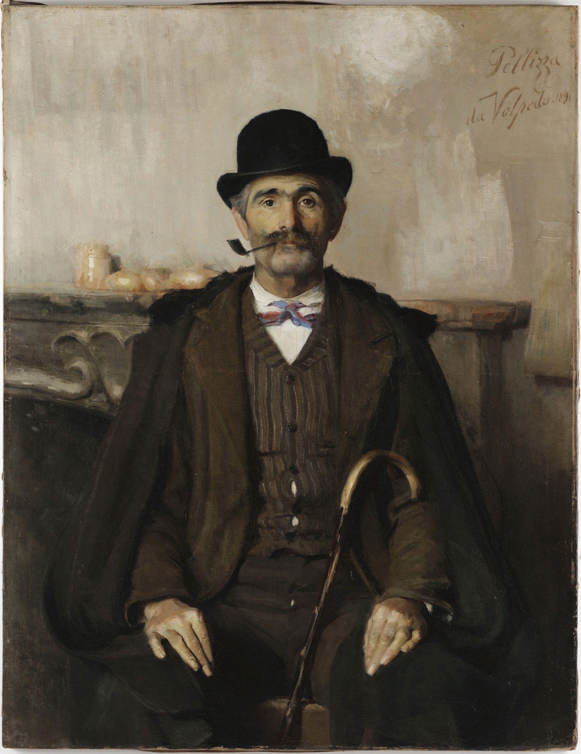 Portrait of Giani Giuseppe, mediator (1891) – Giuseppe Pellizza da Volpedo Tablo