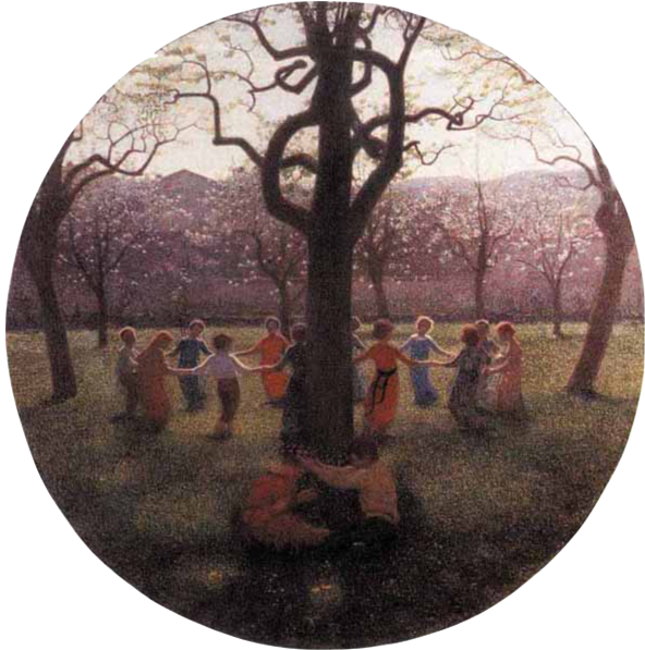 Spring idyll (1896) Giuseppe Pellizza da Volpedo tablo - Dekolata