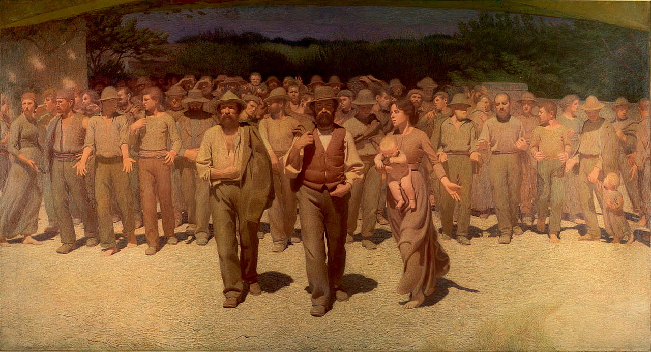 The Fourth State (1899) Giuseppe Pellizza da Volpedo tablo - Dekolata