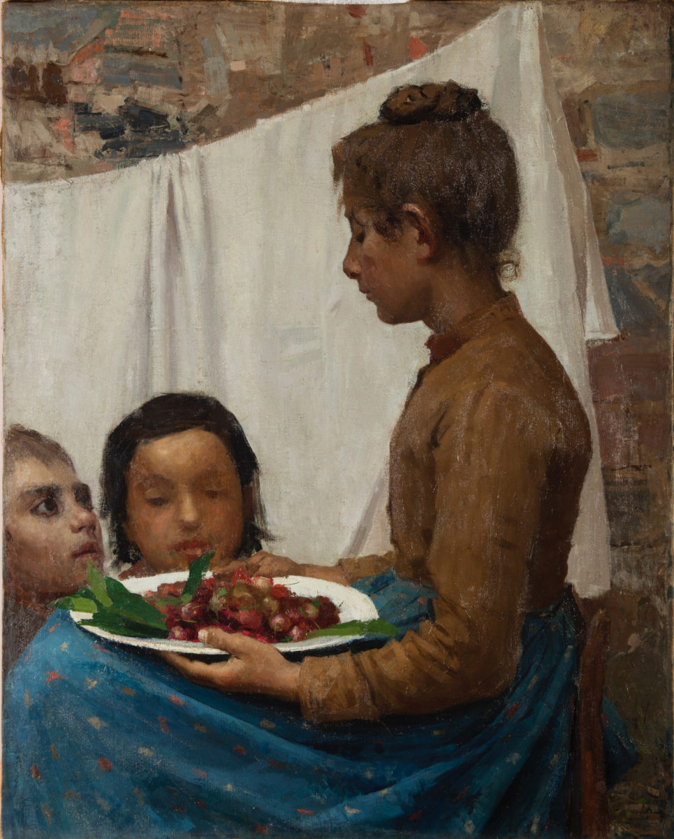 The cherries (1888) Giuseppe Pellizza da Volpedo tablo - Dekolata