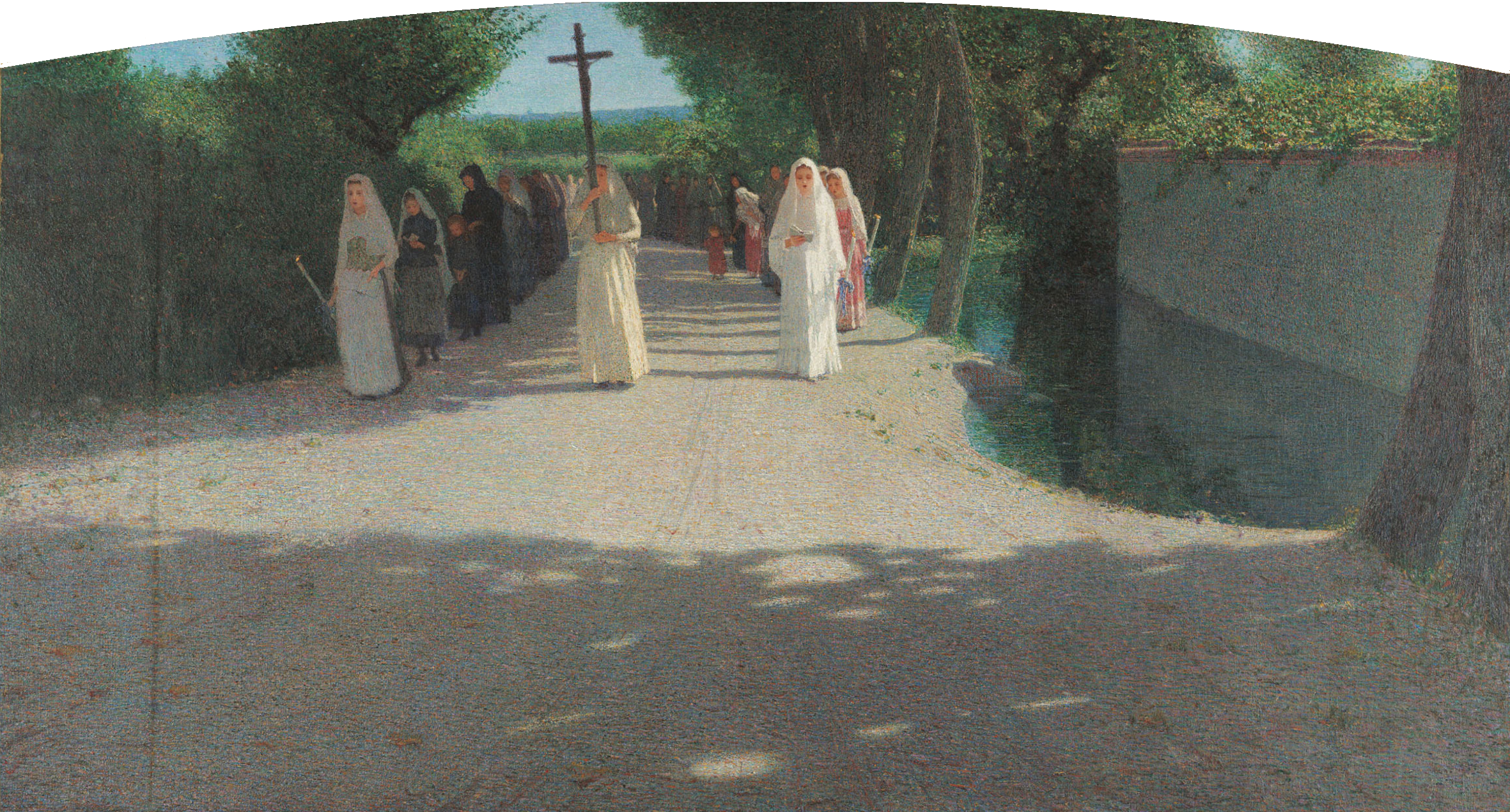 The procession (1894) Giuseppe Pellizza da Volpedo tablo - Dekolata