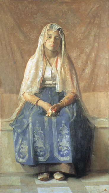 Thoughts (1891) Giuseppe Pellizza da Volpedo tablo - Dekolata