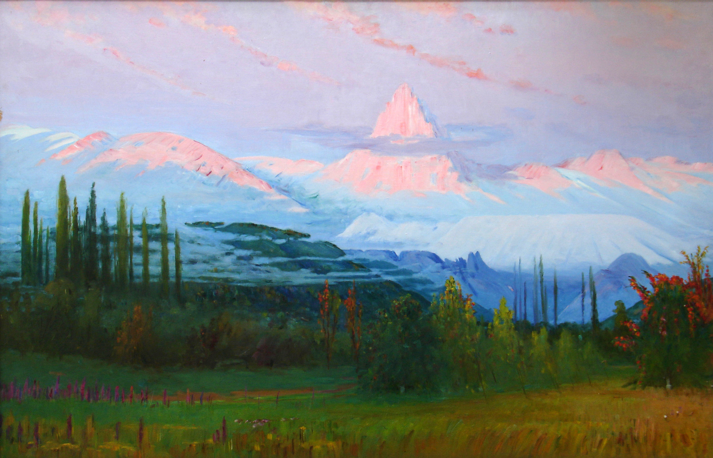 Amsar gardens (1950) Sattar Bahlulzade tablo - Dekolata