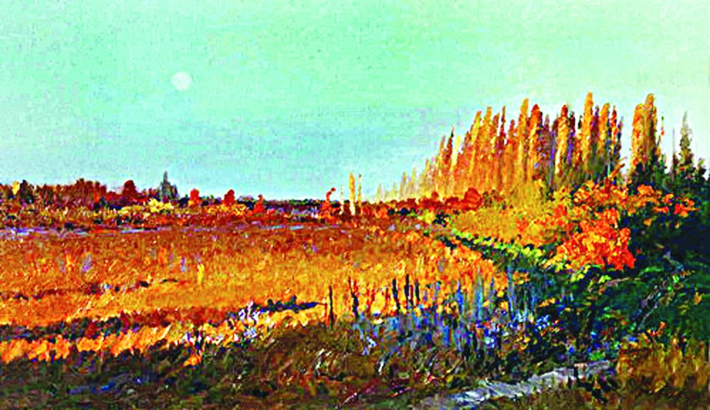 Golden evening (1955) Sattar Bahlulzade tablo - Dekolata