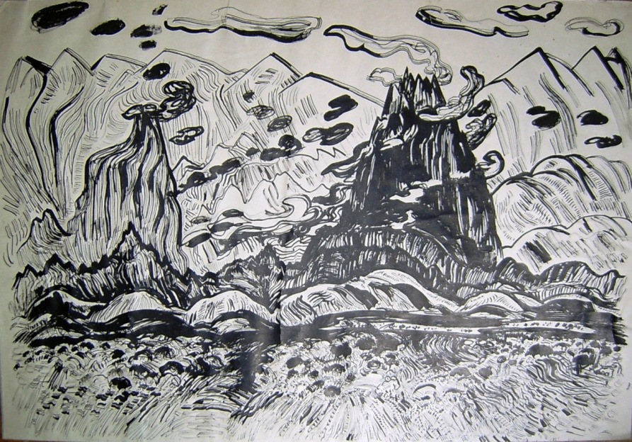 Shahnabad mountains Sattar Bahlulzade tablo - Dekolata