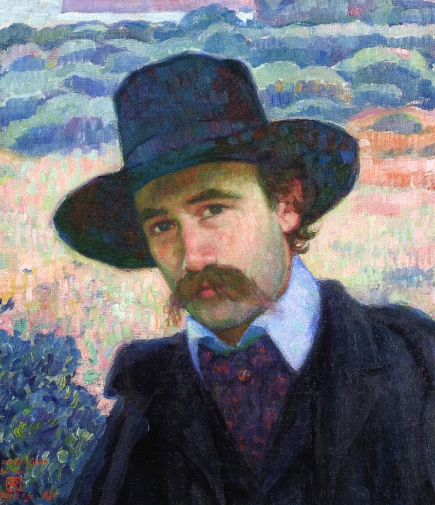 Andre Gide at Jersey (1907) Théo van Rysselberghe tablo - Dekolata