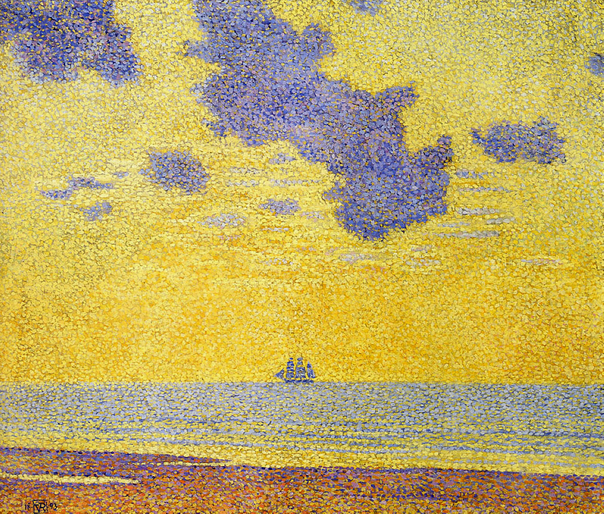 Big Clouds (1893) Théo van Rysselberghe tablo - Dekolata