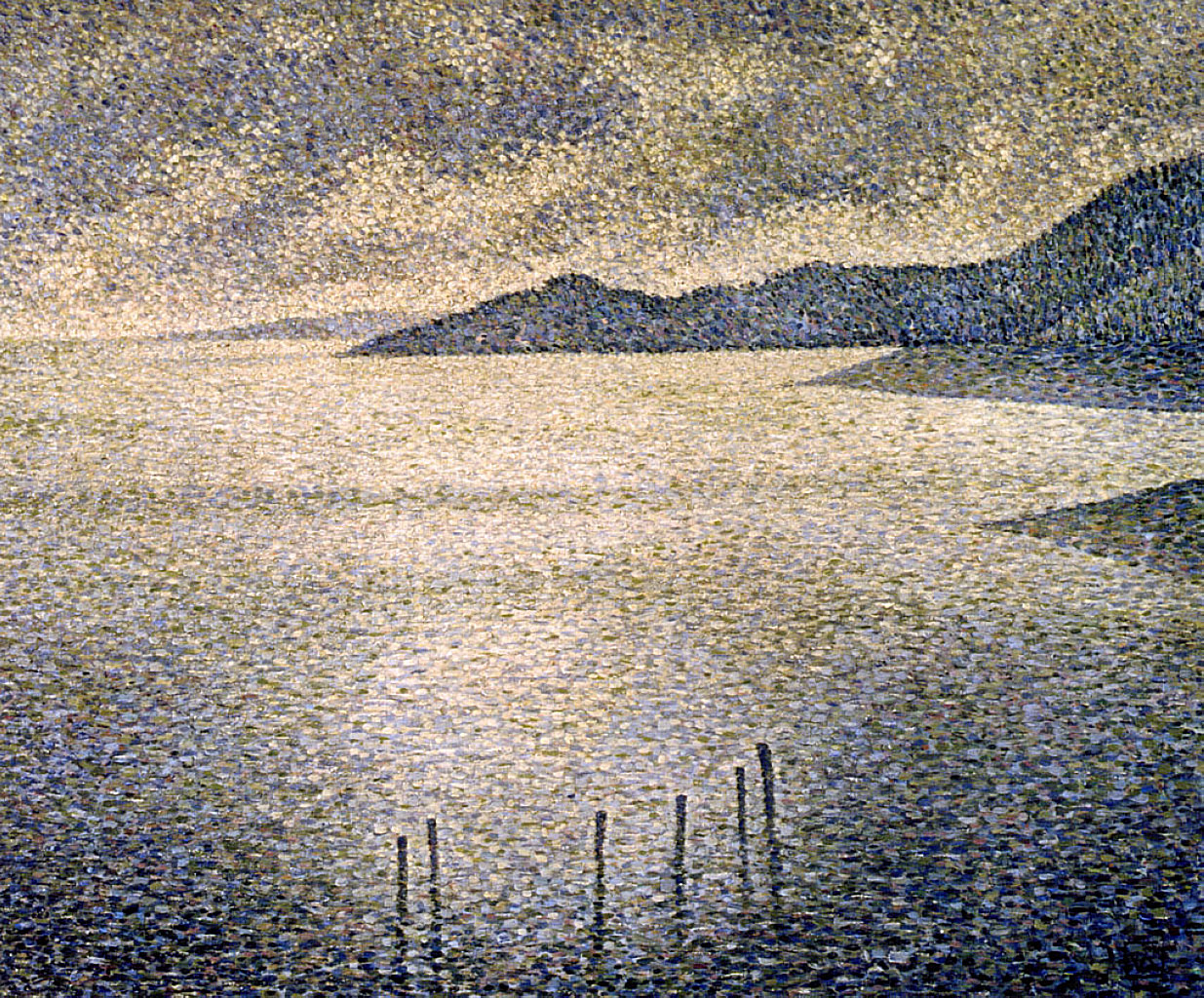 Channel Coast (1892) – Théo van Rysselberghe Tablo