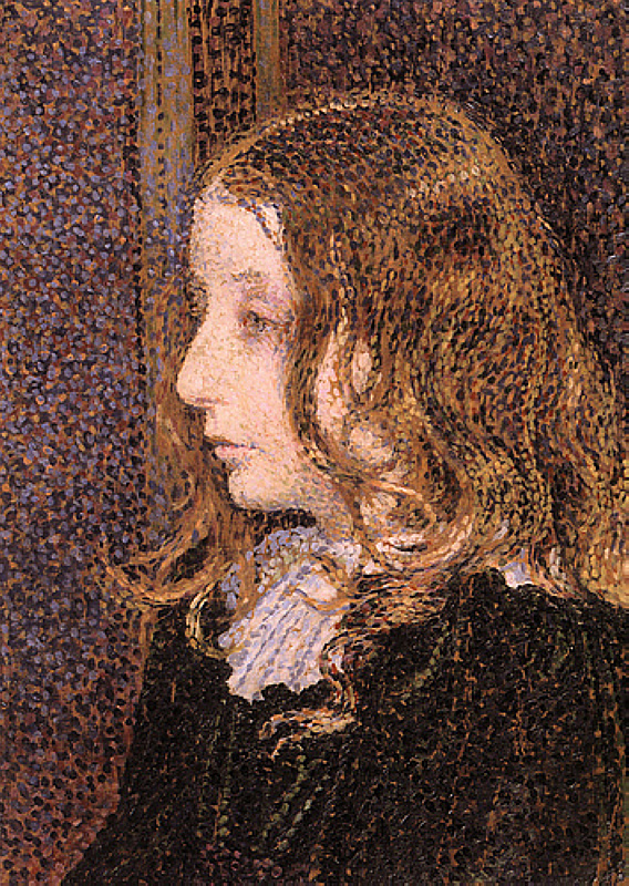 Denise Marechal (1892) Théo van Rysselberghe tablo - Dekolata