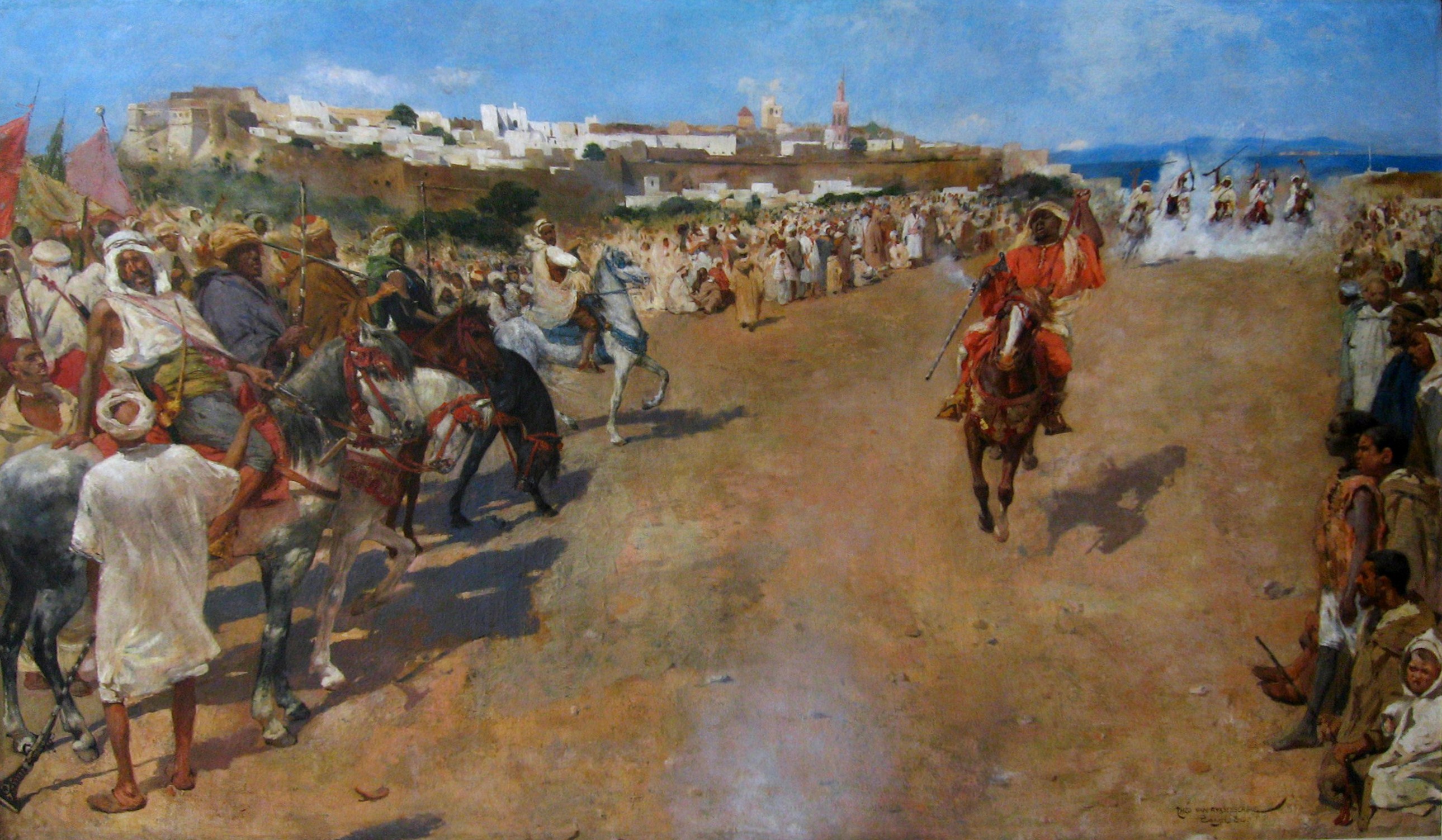 Fantasia Arabe (1884) Théo van Rysselberghe tablo - Dekolata