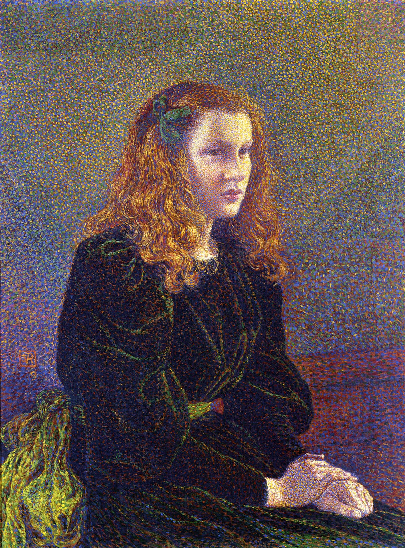 Girl in Green (1892) – Théo van Rysselberghe Tablo