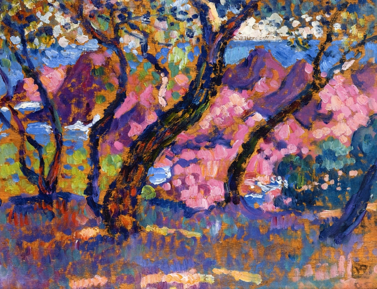 In the Shade of the Pines (study) (1905) Théo van Rysselberghe tablo - Dekolata