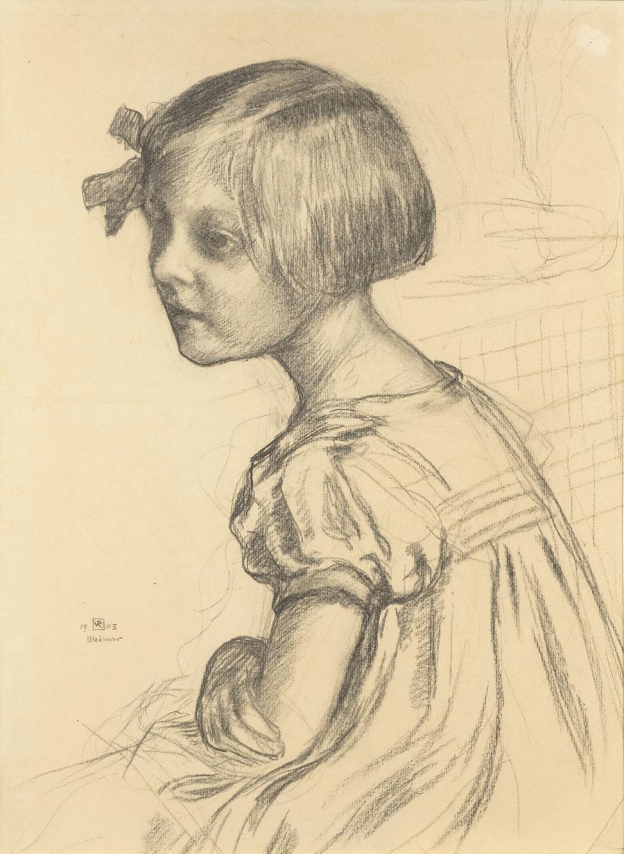 Mademoiselle Nele Van de Velde (1903) – Théo van Rysselberghe Tablo