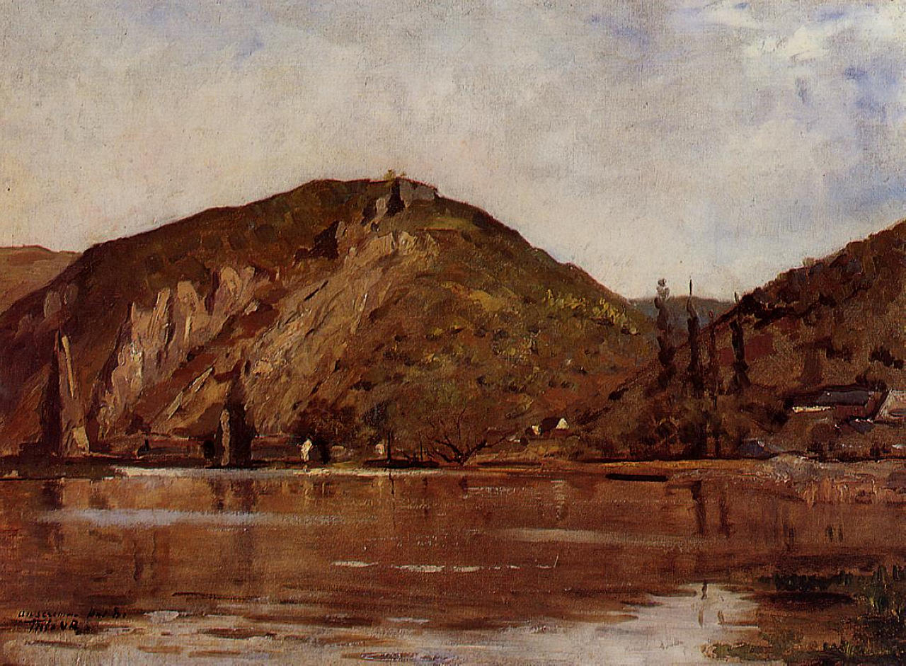 Meuse River around Namur (1880) – Théo van Rysselberghe Tablo