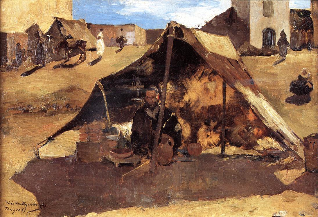 Moroccan Market (1883) Théo van Rysselberghe tablo - Dekolata