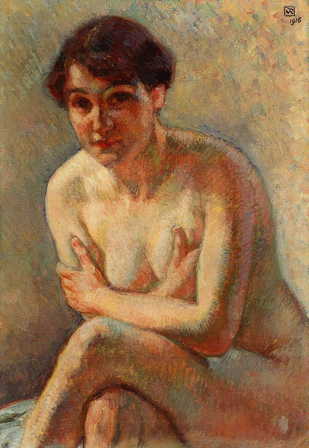 Nude Woman (1916) Théo van Rysselberghe tablo - Dekolata