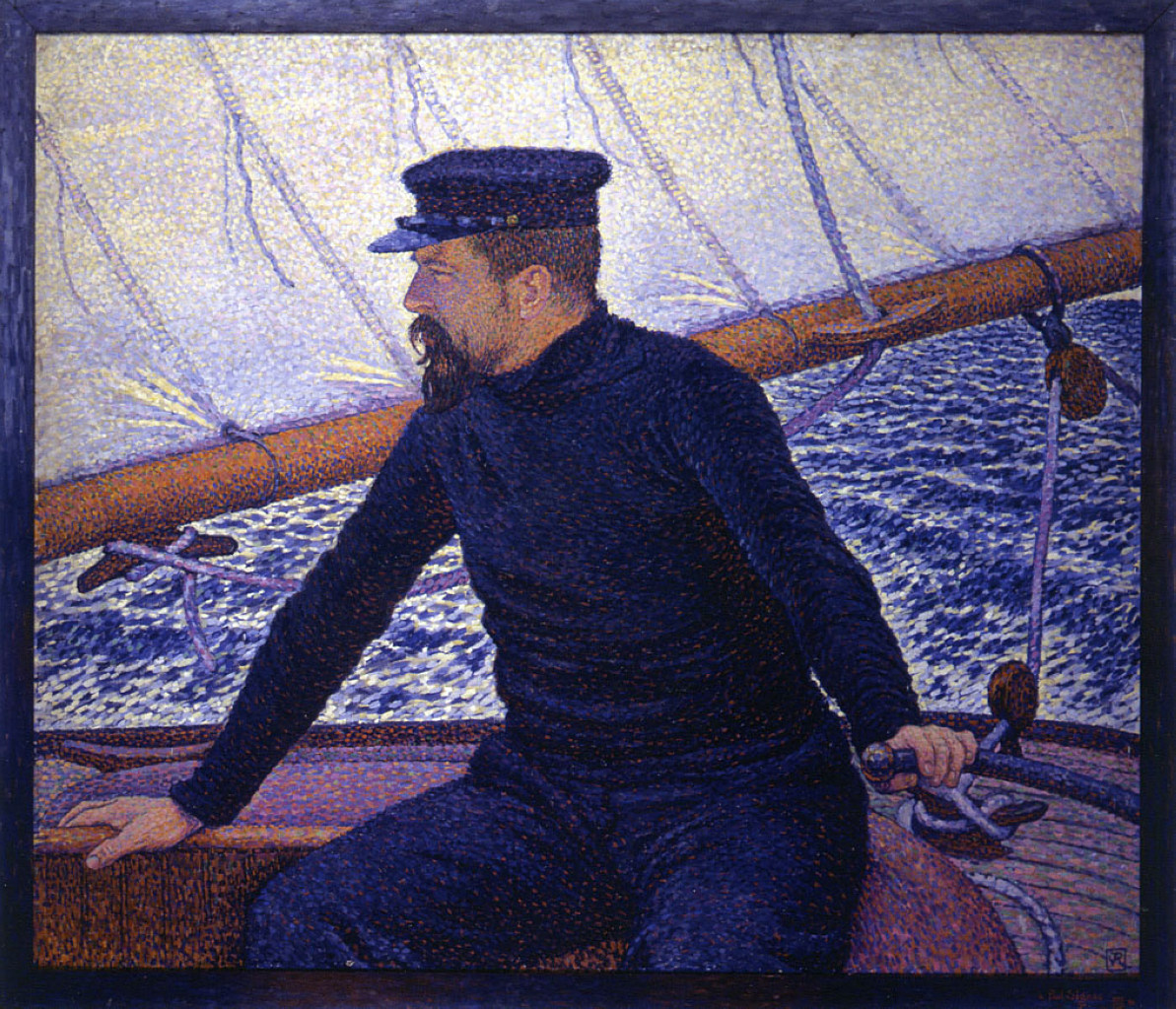 Paul Signac at the Helm of Olympia (1896) Théo van Rysselberghe tablo - Dekolata