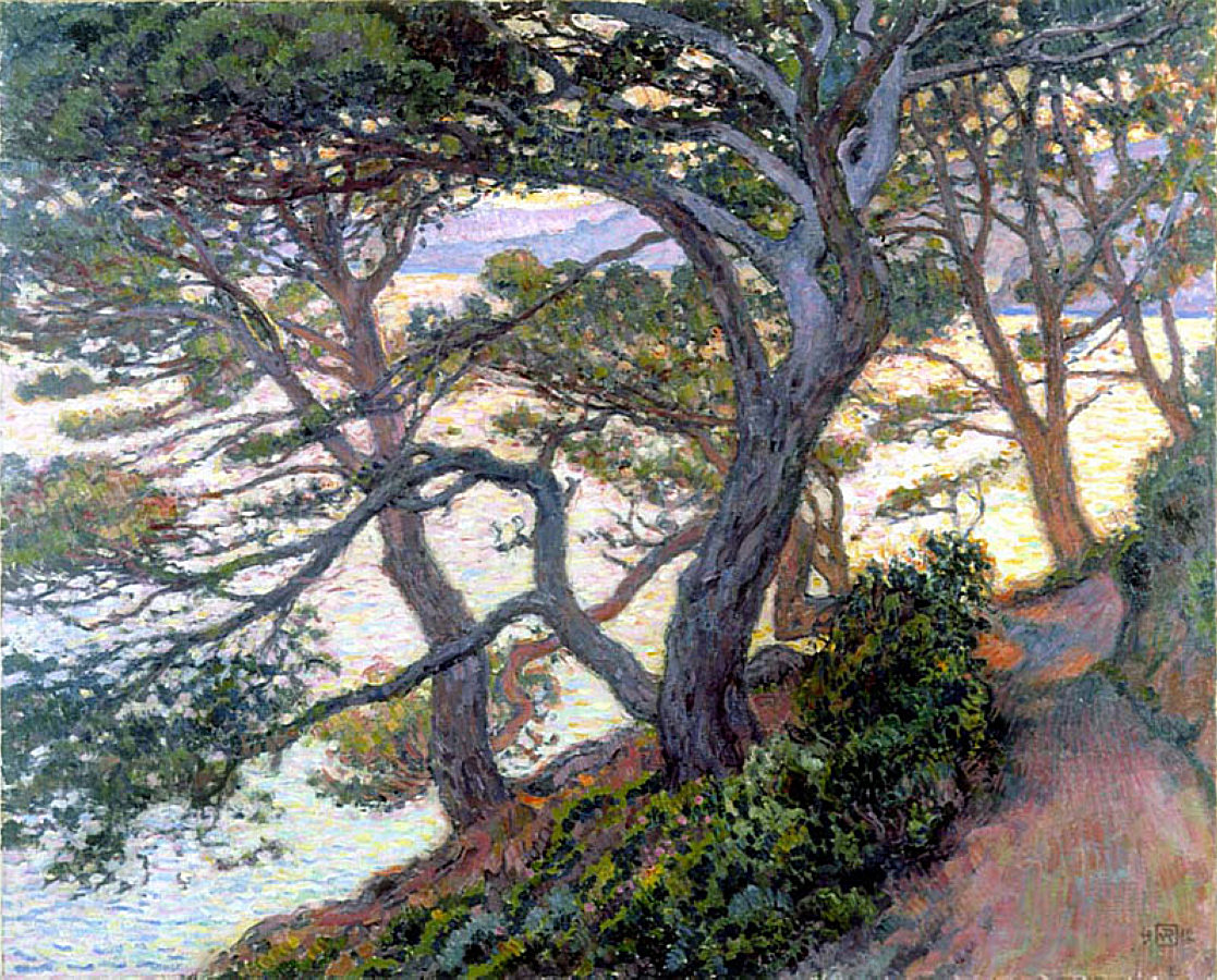 Pines of Rayol (1912) Théo van Rysselberghe tablo - Dekolata