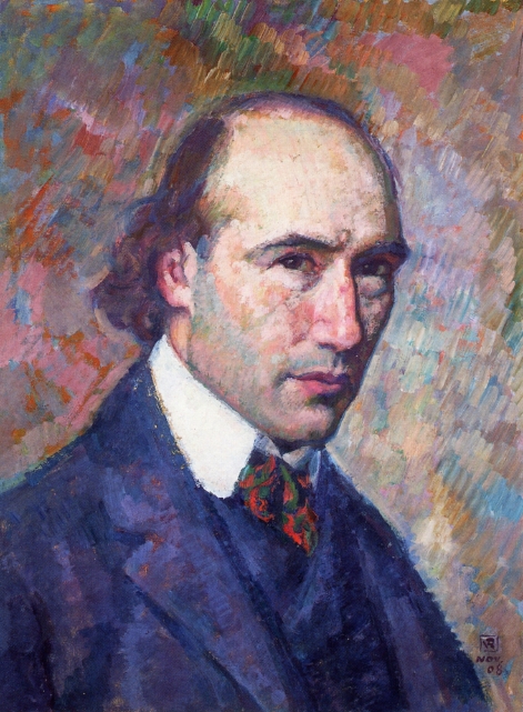 Portrait of Andre Gide (1908) – Théo van Rysselberghe Tablo