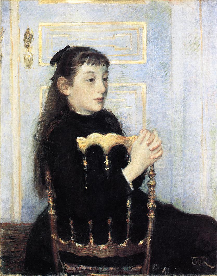 Portrait of Camille van Mons (1886) Théo van Rysselberghe tablo - Dekolata