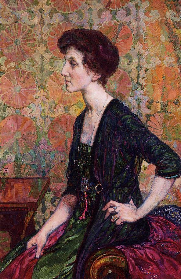 Portrait of Else Lampe Von Quita (1911) Théo van Rysselberghe tablo - Dekolata