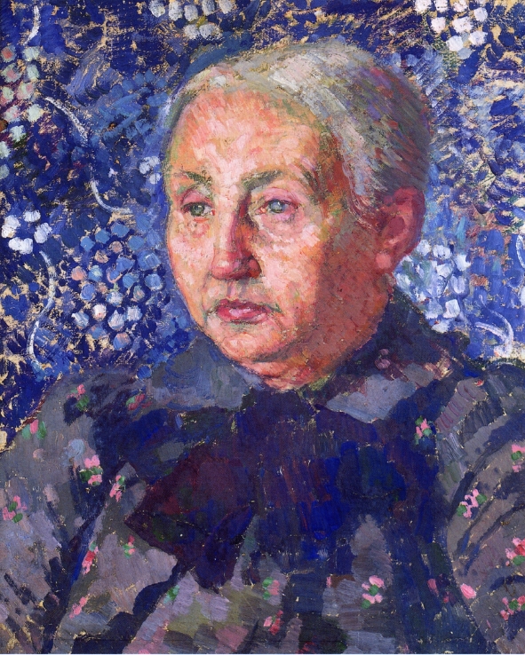 Portrait of Madame Monnon, the Artist s Mother in Law (1900) – Théo van Rysselberghe Tablo