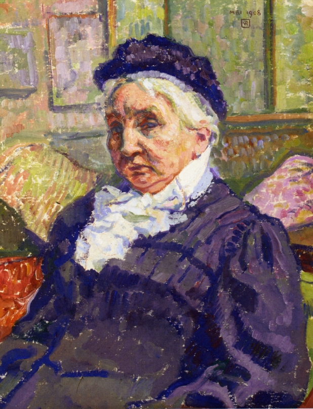 Portrait of Madame Monnon (1908) Théo van Rysselberghe tablo - Dekolata