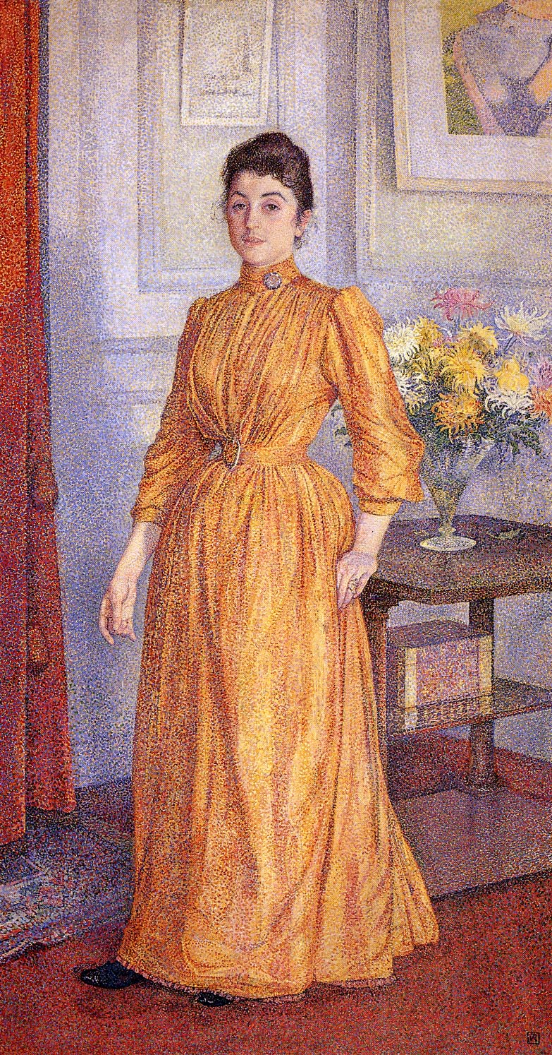 Portrait of Madame van Rysselberghe (1891) Théo van Rysselberghe tablo - Dekolata
