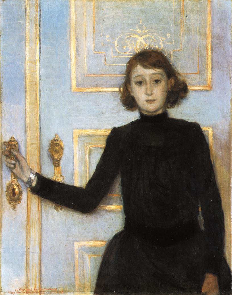 Portrait of Marguerite van Mons (1886) Théo van Rysselberghe tablo - Dekolata