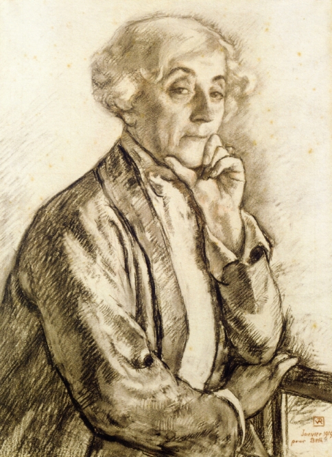 Portrait of Maria van Rysselberghe (1919) – Théo van Rysselberghe Tablo