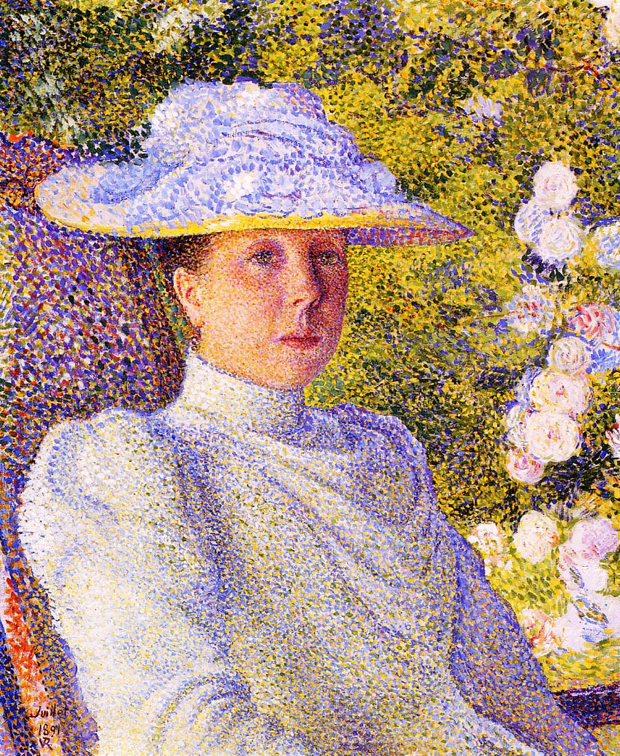 Portrait of Mathilde Vereeken (1891) Théo van Rysselberghe tablo - Dekolata