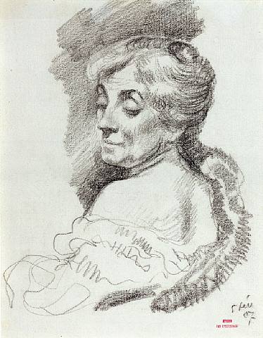 Portrait of Mme Van Rysselberghe (1907) Théo van Rysselberghe tablo - Dekolata