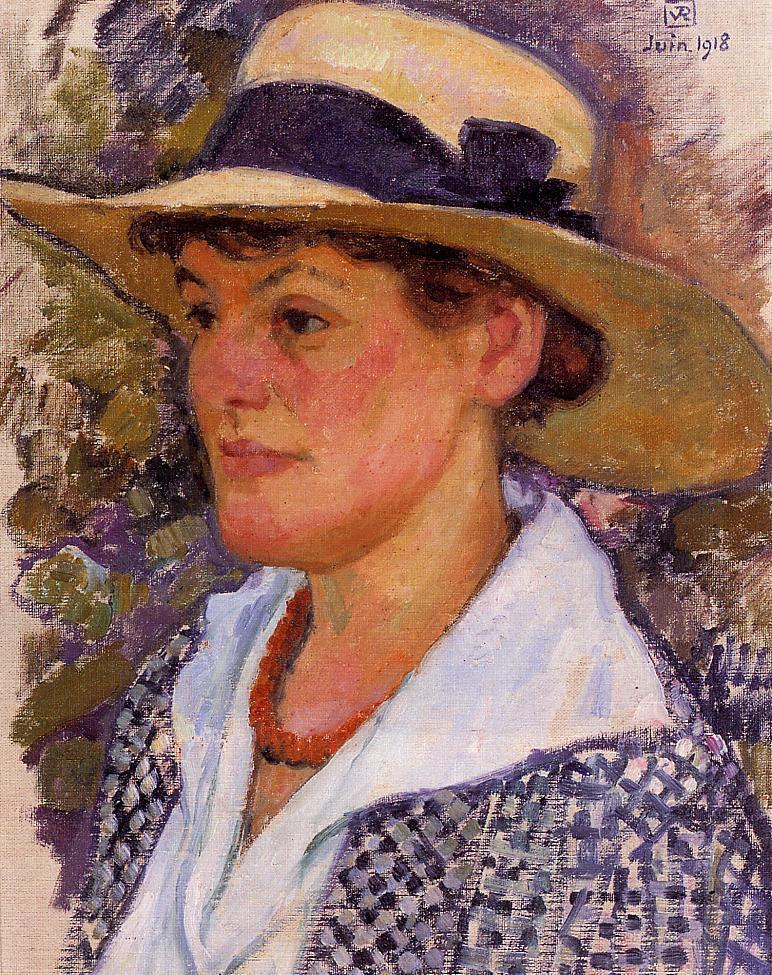 Portrait of a Woman (1918) Théo van Rysselberghe tablo - Dekolata
