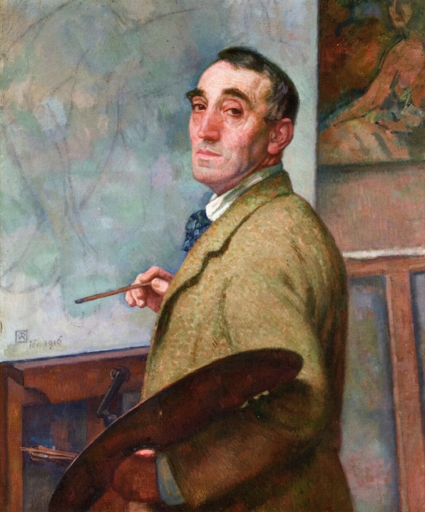 Self Portrait with Palette (1916) Théo van Rysselberghe tablo - Dekolata