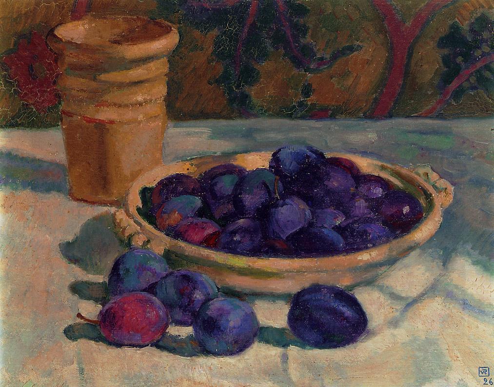 Still Life with Plums (1926) Théo van Rysselberghe tablo - Dekolata