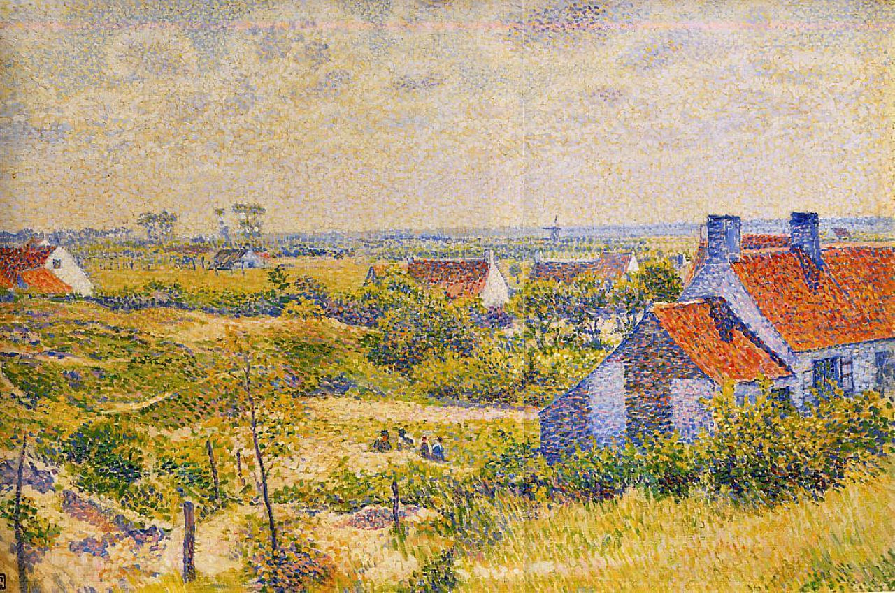 Summer Landscape of the Moor – Théo van Rysselberghe Tablo