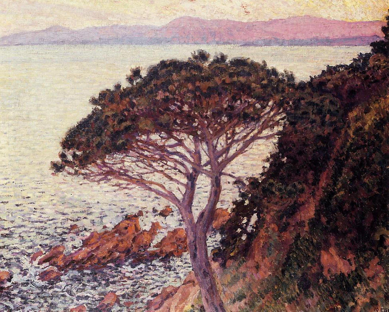 Sunset (1916) Théo van Rysselberghe tablo - Dekolata