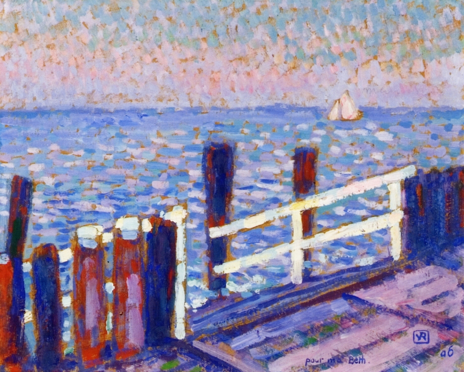 The Jetty (1906) Théo van Rysselberghe tablo - Dekolata