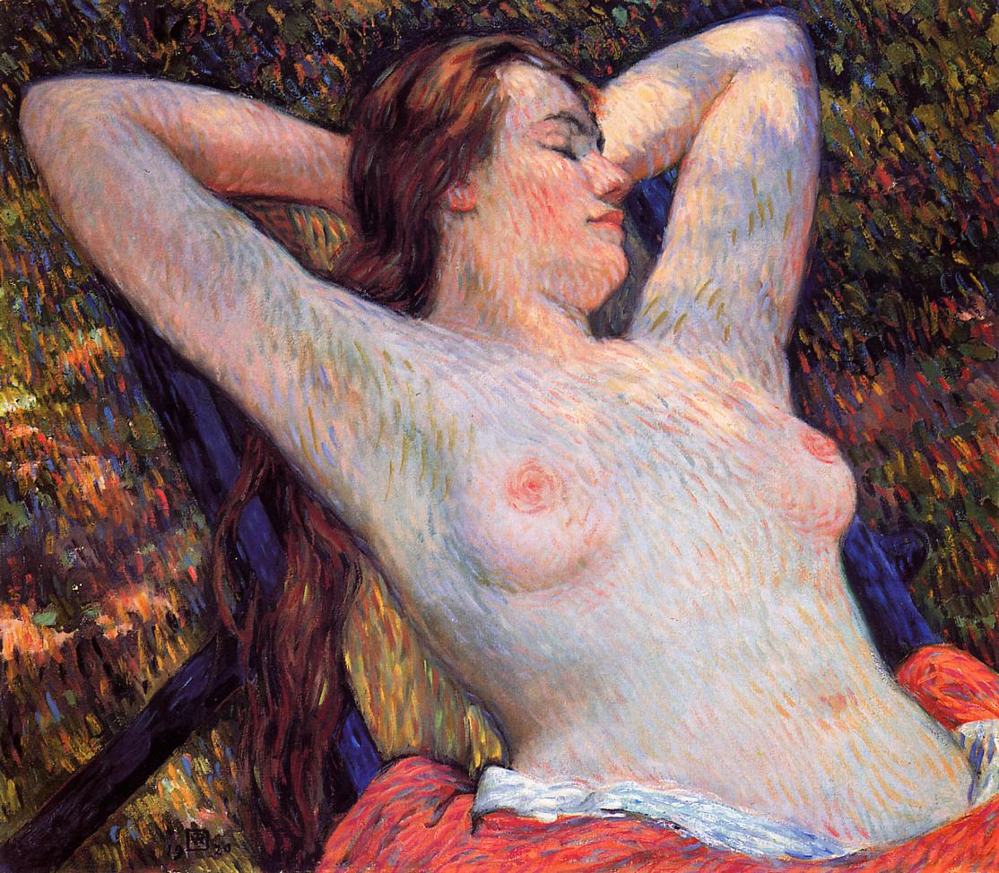The Model's Siesta (1920) Théo van Rysselberghe tablo - Dekolata
