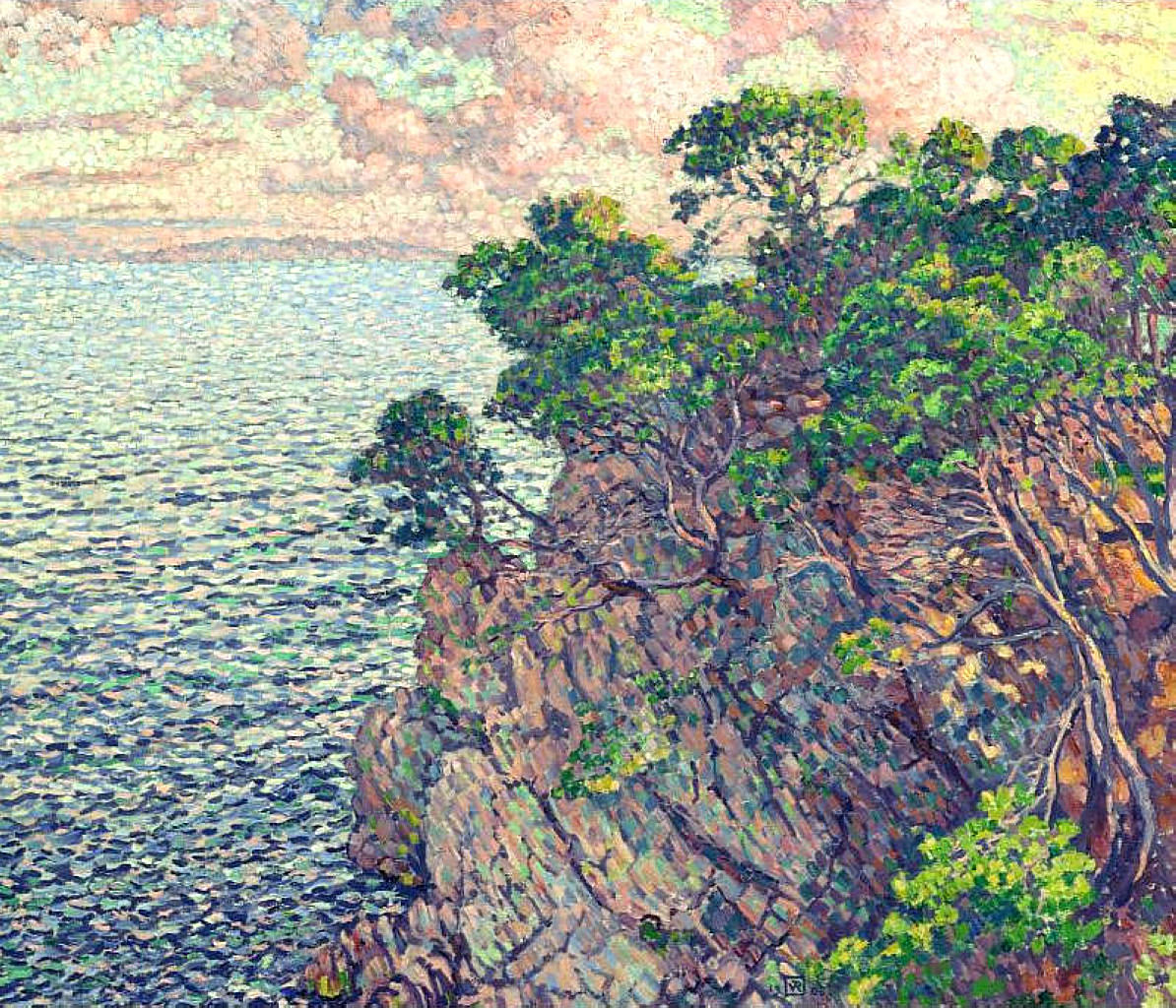 The Point of Rossignol (1905) Théo van Rysselberghe tablo - Dekolata