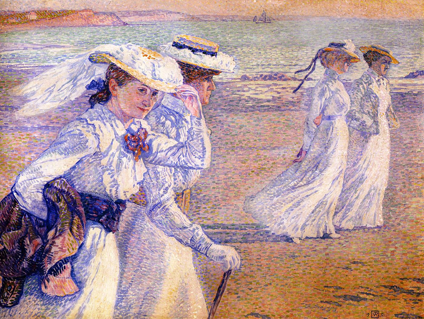 The Promenade (1901) Théo van Rysselberghe tablo - Dekolata