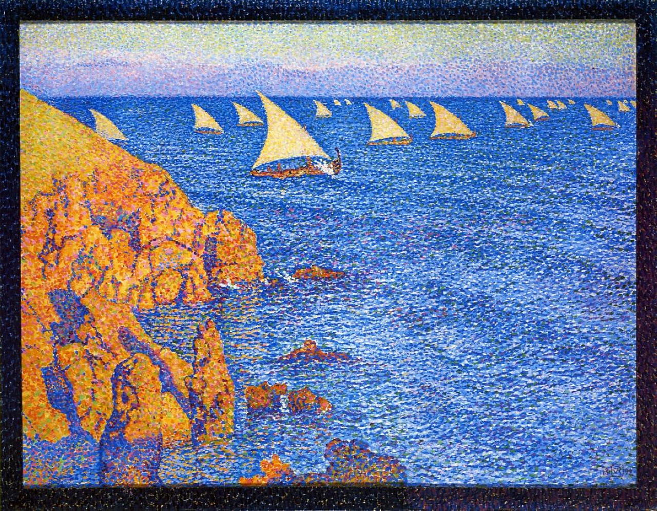 The Regatta (1892) Théo van Rysselberghe tablo - Dekolata